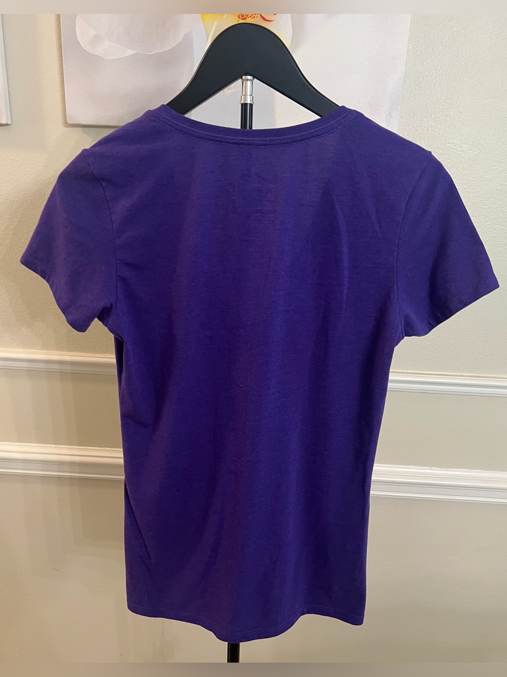2 FOR 1: Women’s LSU V-Neck Short Sleeve Shirts! Size Medium. 💜💛 - Picture 10 of 14